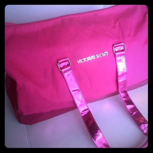 Victoria's Secret Handbags - Victoria's Secret Pink Duffle Bag Large Tote Gym
